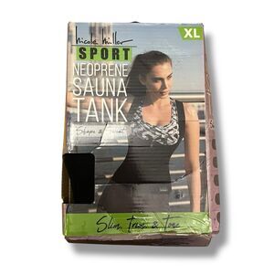 Nicole‎ Miller Zip Up Neoprene Sauna Vest XL